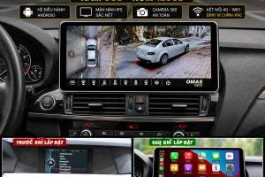 MÀN HÌNH ANDROID OMAS C800  BMW X3 X4