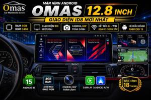 MÀN HÌNH ANDROID OMAS 12.8 INCH BMW 320i 420i