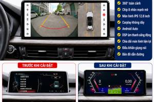 MÀN HÌNH ANDROID OMAS C800 XE BMW X5 X6 2017