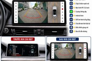 MÀN HÌNH ANDROID OMAS 12.8 INCH XE BMW X5 X6 2017