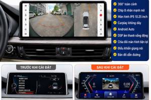 MÀN HÌNH ANDROID OMAS C400 360 XE BMW X5 X6 2017