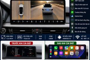 MÀN HÌNH ANDROID OMAS C800 XE BMW E60