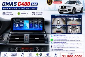 MÀN HÌNH ANDROID OMAS C400 360 BMW X5 X6