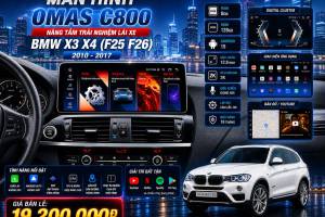 MÀN HÌNH ANDROID OMAS C800  BMW X3 X4