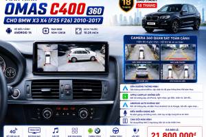 MÀN HÌNH ANDROID OMAS C400 360 BMW X3 X4