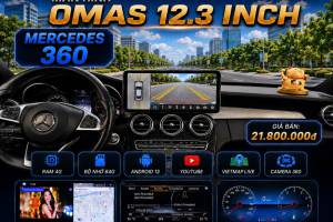 MÀN HÌNH ANDROID OMAS 12.3INCH 360 XE MERCEDES