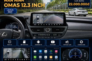MÀN HÌNH ANDROID OMAS 12.3 INCH XE LEXUS