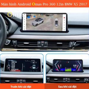 MÀN HÌNH ANDROID OMAS PRO 360 12IN XE BMW X5 2017