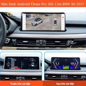 MÀN HÌNH ANDROID OMAS PRO 360 12IN XE BMW X6 2017