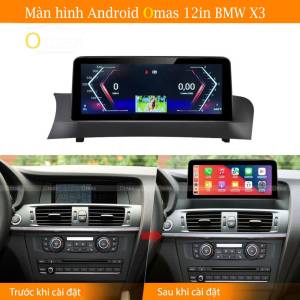 MÀN HÌNH ANDROID OMAS 12IN XE BMW X3