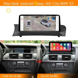 MÀN HÌNH ANDROID OMAS 360 12IN XE BMW X3