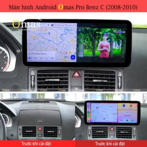 MÀN HÌNH ANDROID OMAS PRO XE MERCEDES C 2008-2010