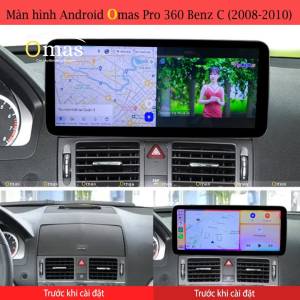 MÀN HÌNH ANDROID OMAS PRO 360 XE MERCEDES C 2008-2010