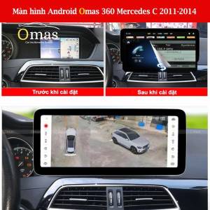 MÀN HÌNH ANDROID OMAS 360 XE MERCEDES C 2011-2014