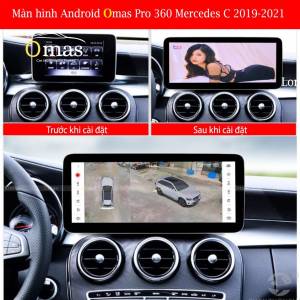 MÀN HÌNH ANDROID OMAS PRO 360 XE MERCEDES C 2019-2021