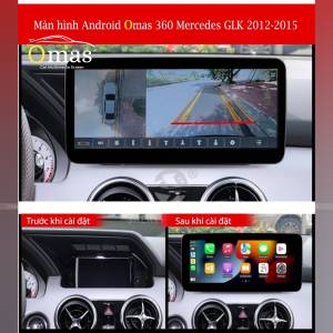 MÀN HÌNH ANDROID OMAS 360 XE MERCEDES GLK 2012-2015