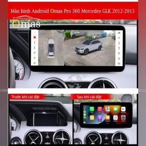 MÀN HÌNH ANDROID OMAS PRO 360 XE MERCEDES GLK 2012-2015