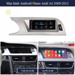 Màn hình android Omas xe Audi A4 2008-2015