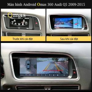 Màn hình android Omas 360 xe Audi Q5 2008-2015