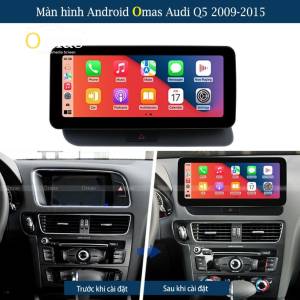 Màn hình android Omas 10.25in xe Audi Q5 2008-2015