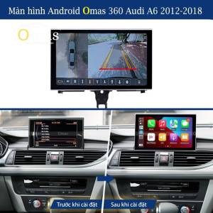 Màn hinh android Omas 360 xe Audi A6