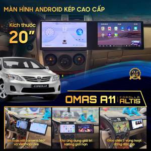 MÀN HÌNH ANDROID OMAS A11 TOYOTA ALITIS