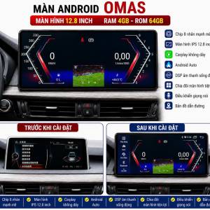 MÀN HÌNH ANDROID OMAS 12.8 INCH XE BMW X5 X6 2017