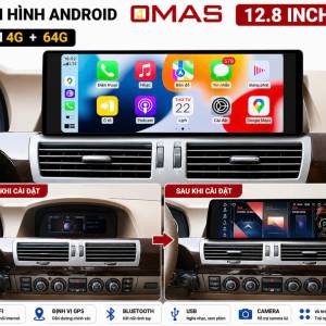MÀN HÌNH ANDROID OMAS 12.8 INCH XE BMW E65 E66