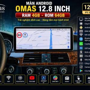 MÀN HÌNH ANDROID OMAS 12.8 INCH XE BMW E60