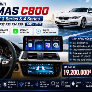 MÀN HÌNH ANDROID OMAS C800  BMW 320i 420i