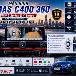 MÀN HÌNH ANDROID OMAS C400 360 BMW 320i 420i