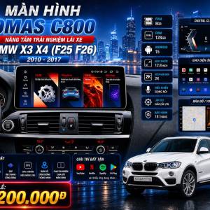 MÀN HÌNH ANDROID OMAS C800  BMW X3 X4