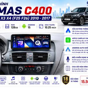 MÀN HÌNH ANDROID OMAS C400 BMW X3 X4
