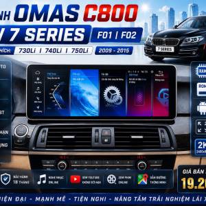 MÀN HÌNH OMAS C800 XE BMW 7 SERIES