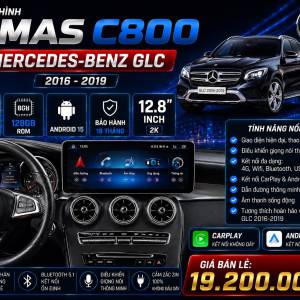 MÀN HÌNH ANDROID OMAS C800 XE MERCEDES GLC