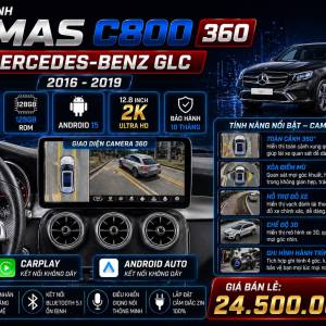 MÀN HÌNH ANDROID OMAS C800 360 XE MERCEDES GLC