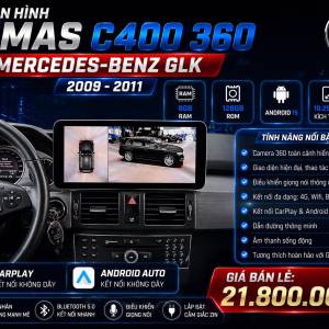 MÀN HÌNH ANDROID OMAS C400 360 XE MERCEDES GLK 2009-2015