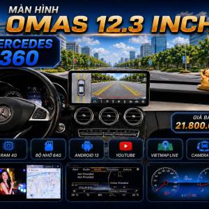 MÀN HÌNH ANDROID OMAS 12.3INCH 360 XE MERCEDES