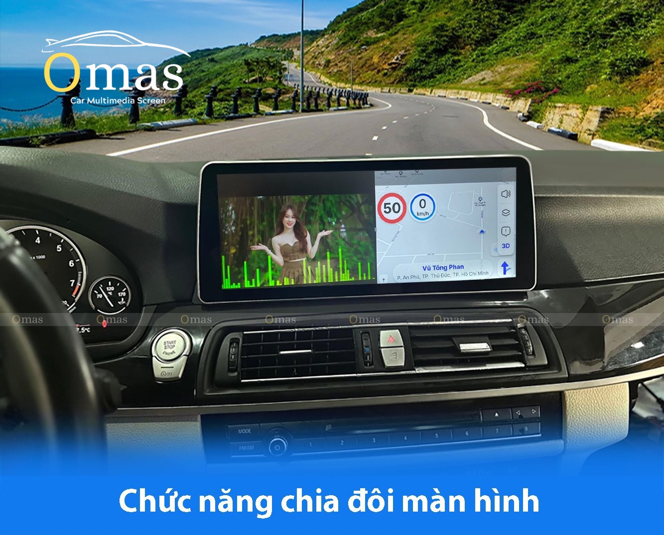MÀN HÌNH ANDROID OMAS PRO 12.3 INCH XE BMW 5 SERIES F10 F07